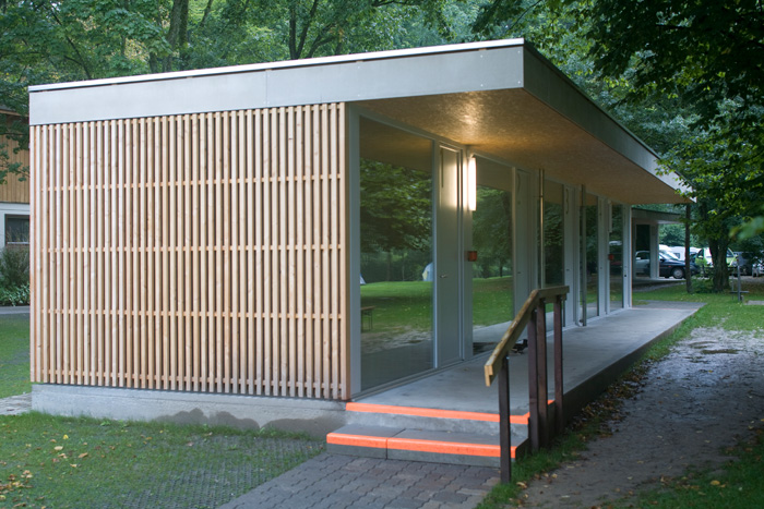 Mietpavillon auf dem Campingplatz in Bern Wambel (2008)