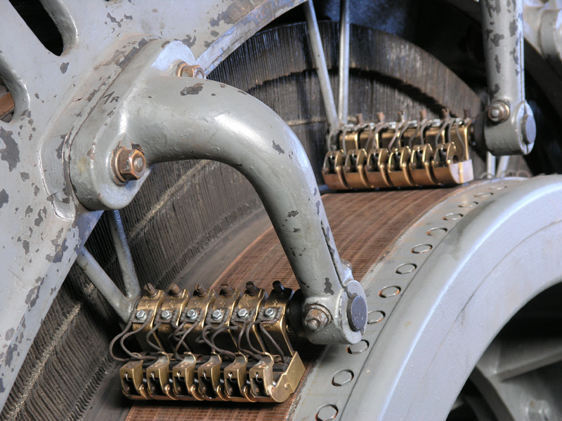 Detail des Elektromotors