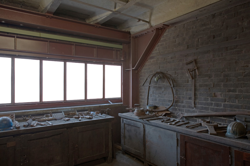 Eine Werkstatt im Gebäude der Kohlenwäsche
