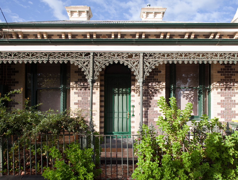 In Carlton gibt es viele Wohnhäuser im Viktorianischen Stil